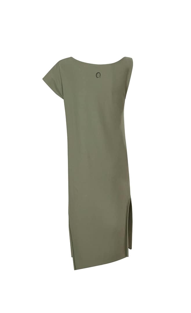 ⁦שמלה אסימטרית ירוקה⁩ – תמונה ⁦2⁩